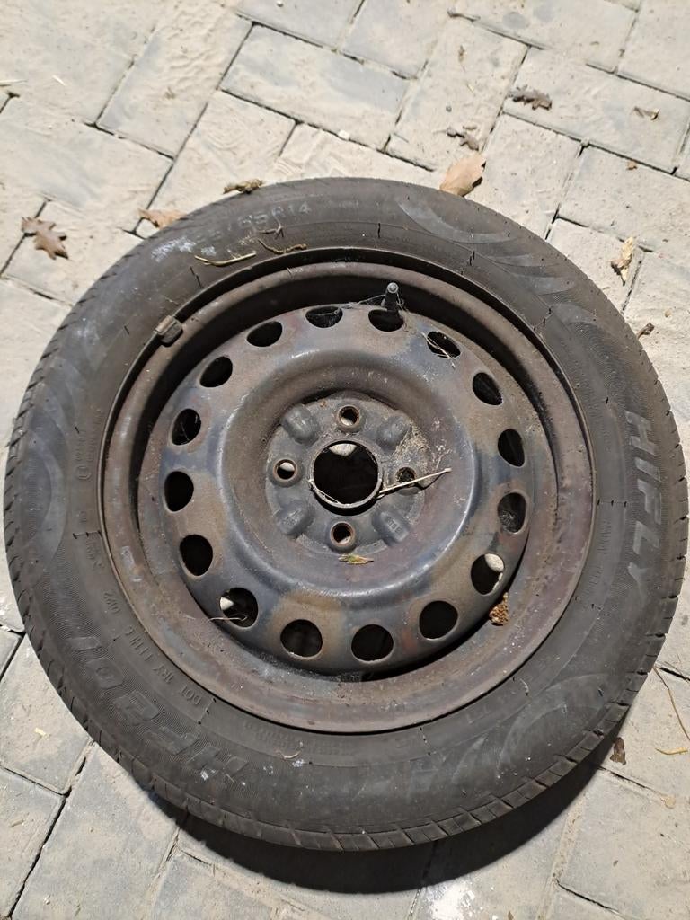 Gebruikte band 155/55R14 met velg, Ophalen, 14 inch, Gebruikt, 155 mm