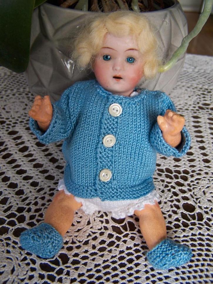 Antiek popje, Verzamelen, Poppen, Gebruikt, Pop, Ophalen of Verzenden