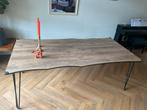 Wood styled eating table, Ophalen, Gebruikt, 50 tot 100 cm, Vijf personen of meer