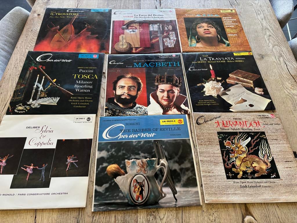 Partij klassieke LP's: opera, ballet en orkestwerken, Ophalen of Verzenden, Zo goed als nieuw, 12 inch