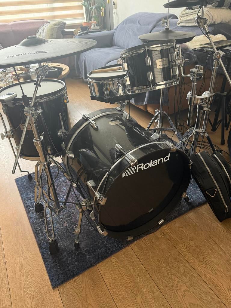Roland VAD504 V-Drums Acoustic Design kit + TD-27 module, Muziek en Instrumenten, Ophalen, Zo goed als nieuw, Roland, Elektronisch