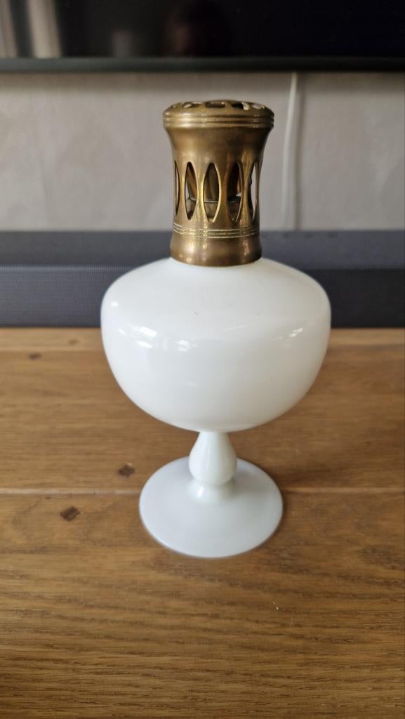 Lampe Berger wit opaline glas "vintage", Ophalen of Verzenden