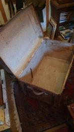 Antieke hutkoffer - Vintage reiskoffer, Ophalen, Overige materialen, Gebruikt, 100 tot 150 cm