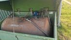 Diesel tank met lekbak en pomp, Ophalen of Verzenden, Gebruikt
