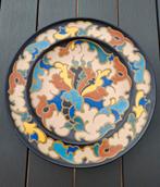 Zeldzaam mooi groot Gouda plateel Regina wandbord Osiris, Ophalen of Verzenden