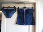 Esprit zgan haltertop bikini 40B Blauw met groene ankertjes, Kleding | Dames, Blauw, Ophalen of Verzenden, Zo goed als nieuw, Bikini