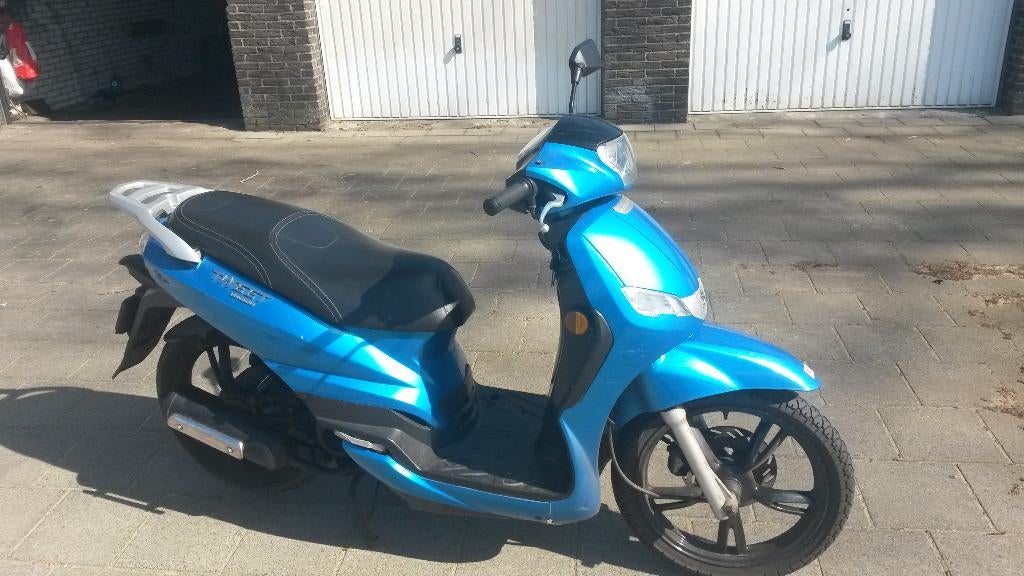 peugeot 2016, blauw kenteken, Fietsen en Brommers, Snorfietsen en Snorscooters, Gebruikt, Ophalen of Verzenden, Benzine, Peugeot
