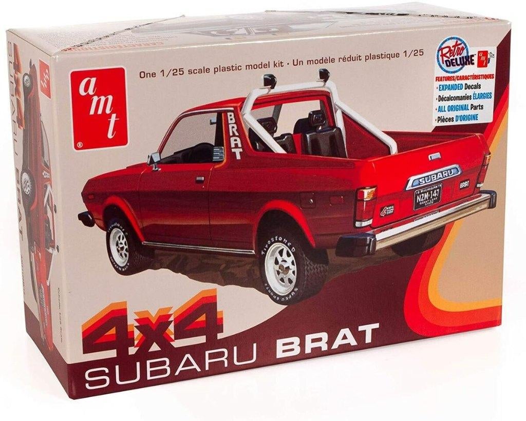 AMT 1978 Subaru Brat Pickup 2T 1/25 AMT-1128, Overige merken, Auto, Groter dan 1:32, Nieuw