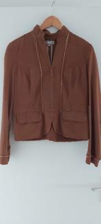 Bruin kort jasje WE maat L met rits met mooie afwerking, Maat 38/40 (M), Bruin, WE, Ophalen of Verzenden