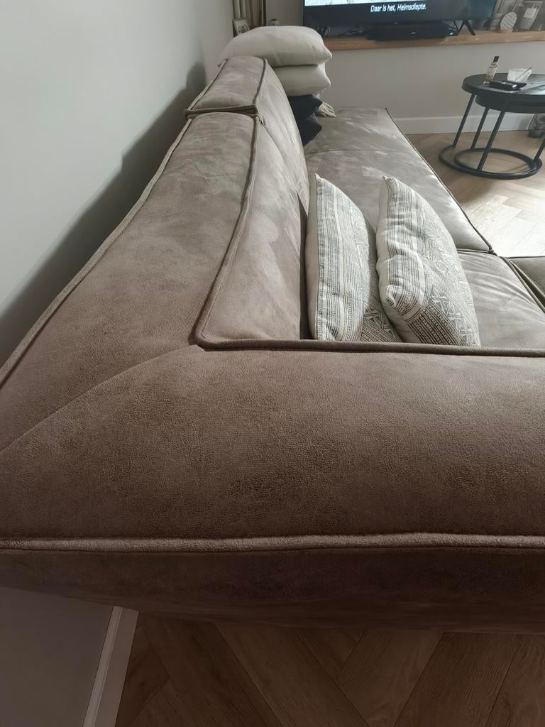 Grote hoekbank 295x230 zonder schade - Zo goed als nieuw, 100 tot 125 cm, Hoekbank, 300 cm of meer, Ophalen of Verzenden