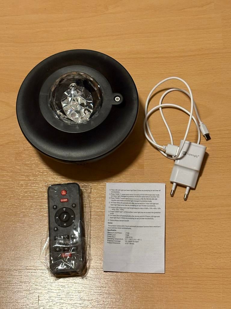 Sterrenprojector met Muziek & Bluetooth - Compleet!, Ophalen of Verzenden, Nieuw