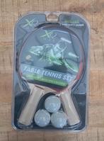 Nieuwe tafel tennis set - 2 rackets en 3 ping pong ballen, Ophalen of Verzenden, Nieuw, Net, Batje(s) of Balletje(s)