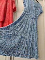 Baby blauwe lange stroken jurk met madeliefjes xl maxi dress, Blauw, Maat 46/48 (XL) of groter, Ophalen of Verzenden, Zo goed als nieuw