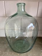 Antieke Franse wijnfles grote gistfles bolvaas 47 cm, Ophalen, Gebruikt, Glas, Minder dan 50 cm