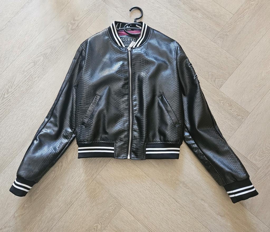 Guess jas met slangenprint, Guess, Zwart, Maat 42/44 (L), Ophalen of Verzenden