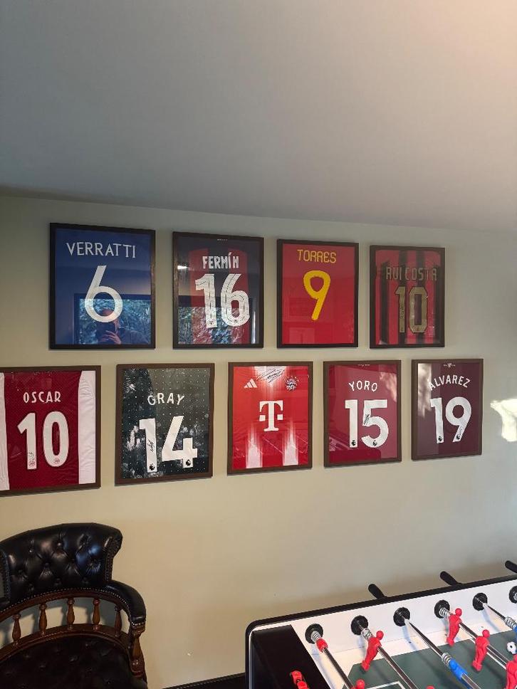 Gesigneerde voetbalshirts. Met video’s echtheid, Verzamelen, Sportartikelen en Voetbal, Nieuw, Overige typen, Buitenlandse clubs