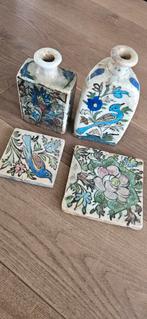Antieke Qajar Set: Flessen & Tegels, Ophalen of Verzenden
