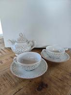 Theeservies met bloemenpatroon - Seltmann Weiden Regina, Ophalen of Verzenden, Zo goed als nieuw, Overige stijlen, Kop(pen) en/of Schotel(s)