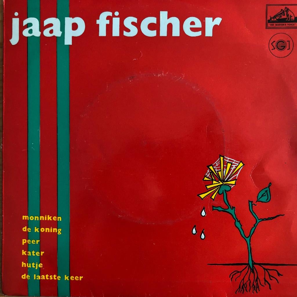 1961       Jaap Fischer       Monniken            (rode EP), Verzenden, 7 inch, Fotohoes, Zo goed als nieuw