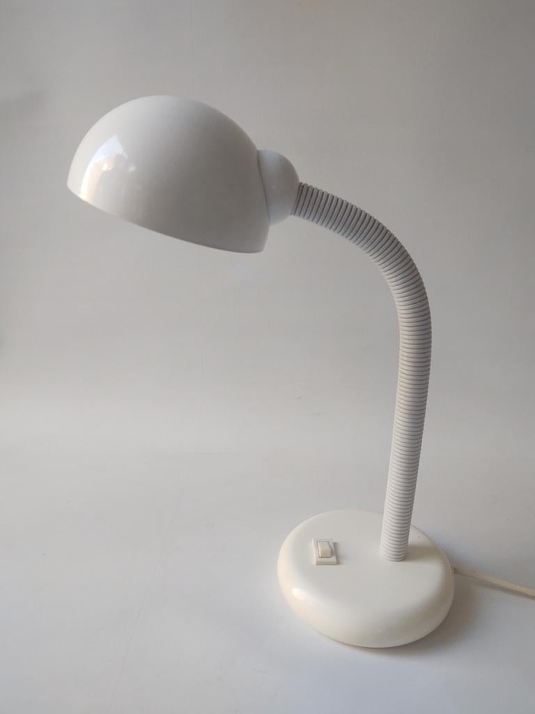 vintage wit bureaulampje | Massive, Gebruikt, Vintage memphis, ., Ophalen of Verzenden