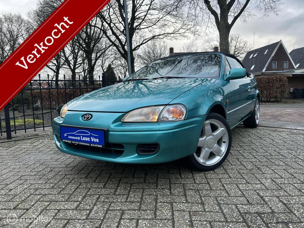 Toyota Paseo 1.5i Cabrio, Grote beurt, enz., Auto's, Toyota, Voorwielaandrijving, 1497 cc, Gebruikt, Zwart