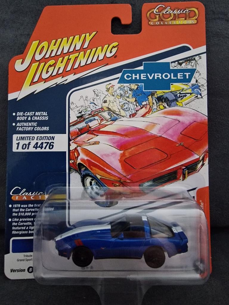 Chevrolet Corvette Johnny Lightning 1:64, Christian@diecastcompany.nl, Auto, Diecast Company, Nieuw