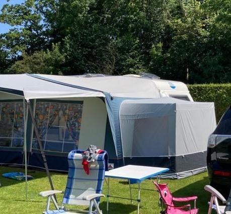 Dorema senator universeel uitbouw (antraciet), Caravans en Kamperen, Tenten, Ophalen, Zo goed als nieuw, Tot en met 2