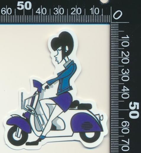 Sticker: Scooter (12), Ophalen of Verzenden, Zo goed als nieuw, Bedrijf of Vereniging
