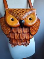 Nieuwe aparte bruine leren uilen tas van Art, Ophalen of Verzenden, Nieuw, Bruin, Overige typen