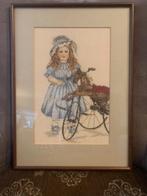 Borduurwerk meisje met fiets, Ophalen, Nieuw, Handborduren, Overige typen