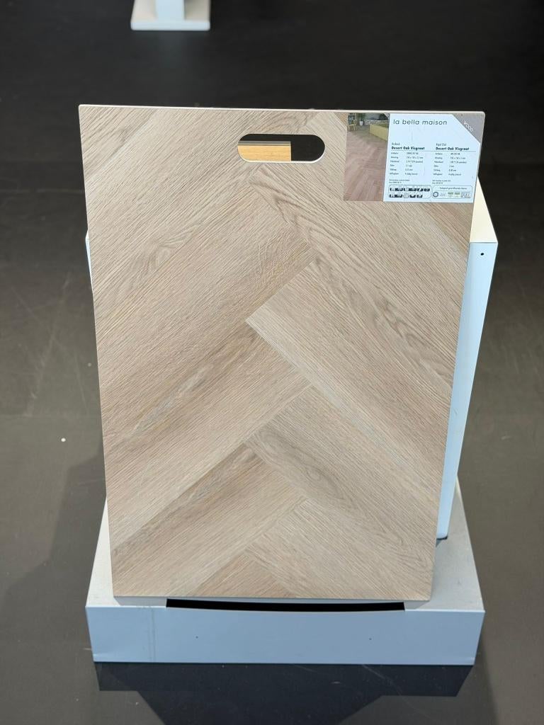 PVC VISGRAATVLOER VOOR SLECHTS €24,90 p/m2 INCL. ONDERVLOER, Huis en Inrichting, Stoffering | Vloerbedekking, Crème, 75 m² of meer