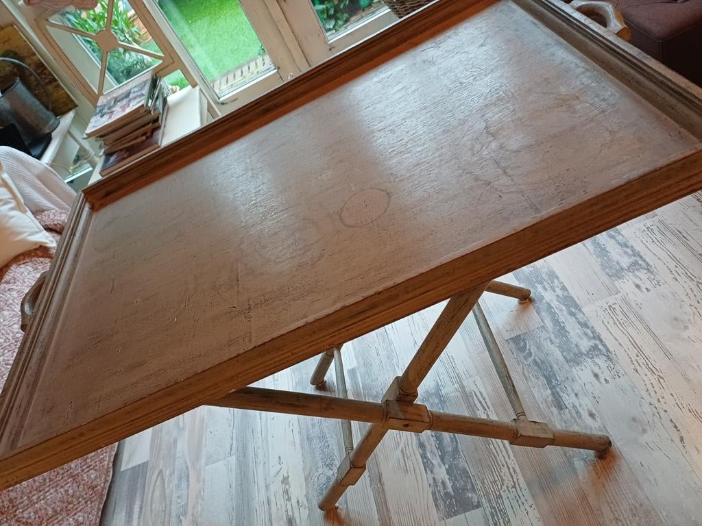 Grotte groen grijze butler trae, Huis en Inrichting, Ophalen, Rond