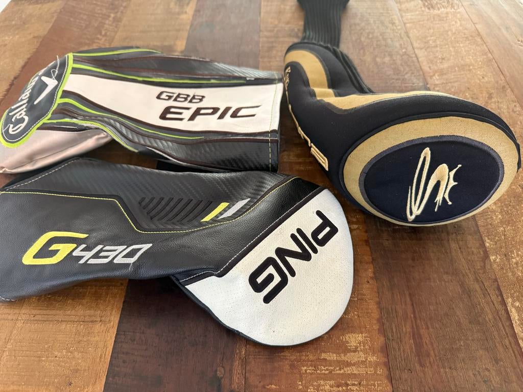 Headcovers voor Driver: Ping G430, King Cobra, Callaway, Sport en Fitness, Golf, Ophalen of Verzenden, Gebruikt, Overige typen