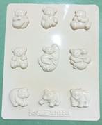 Gietmal Prandell met verschillende beertje voor gips, Ophalen of Verzenden, Materiaal