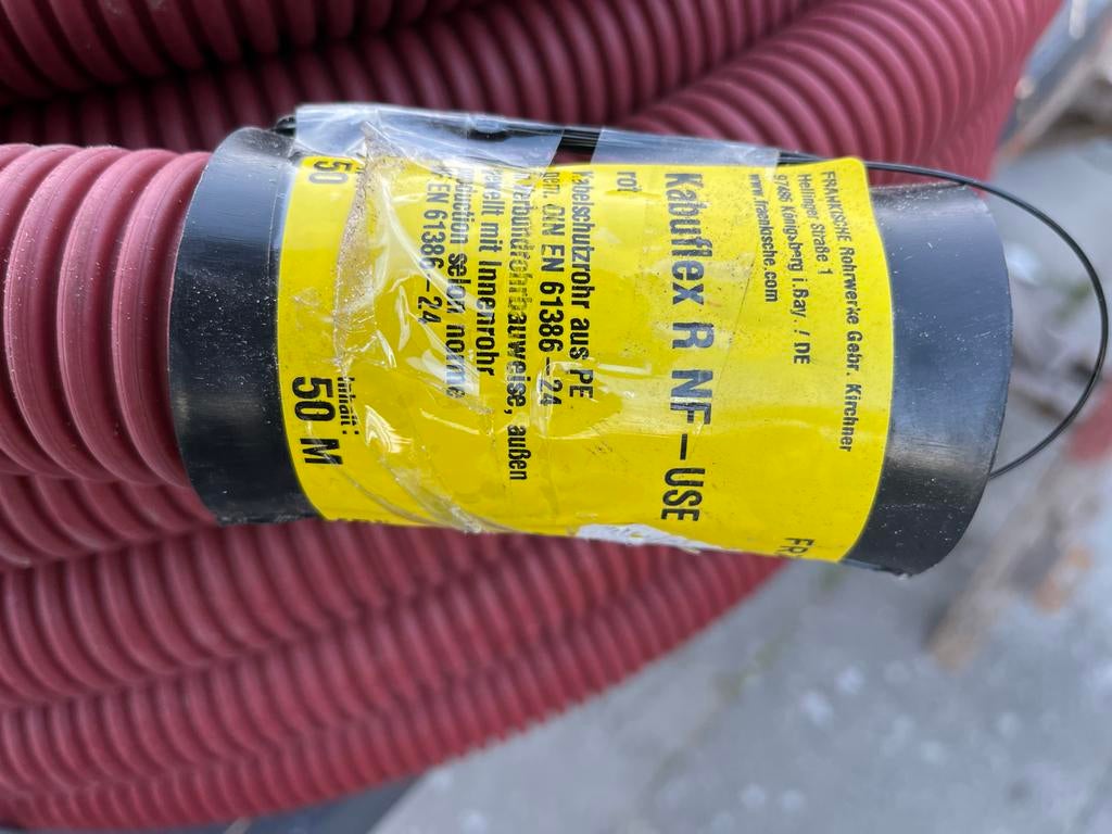 Mantelbuis 50mm PE Kabuflex R NF-USE 50M, Doe-het-zelf en Verbouw, Elektra en Kabels, Ophalen, Nieuw, Kabel of Snoer
