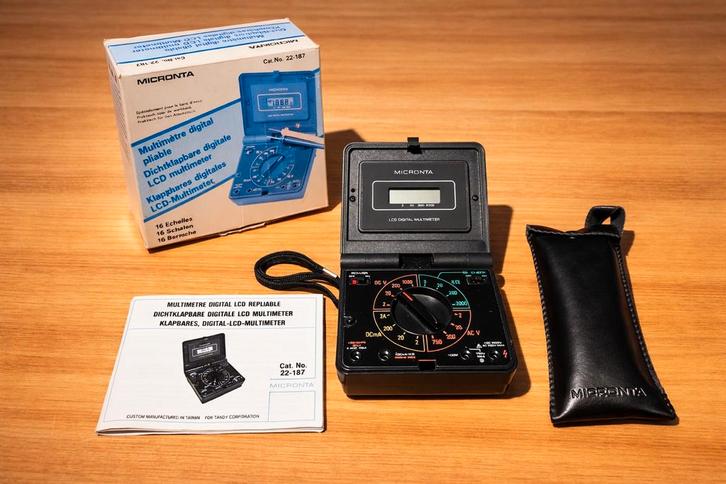 Vintage Micronta 22-187 Multimeter - Digitaal & Draagbaar, Antiek en Kunst, Antiek | Gereedschap en Instrumenten, Ophalen of Verzenden