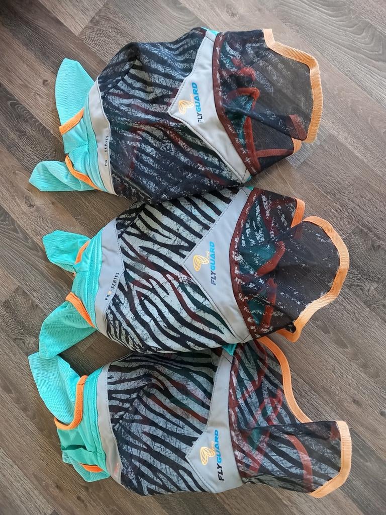 3x Shires vliegenmasker maat COB, Dieren en Toebehoren, Ophalen of Verzenden, Overige soorten