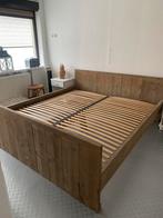 Steiger houten bed, Overige kleuren, Tweepersoons, Ophalen of Verzenden, Zo goed als nieuw