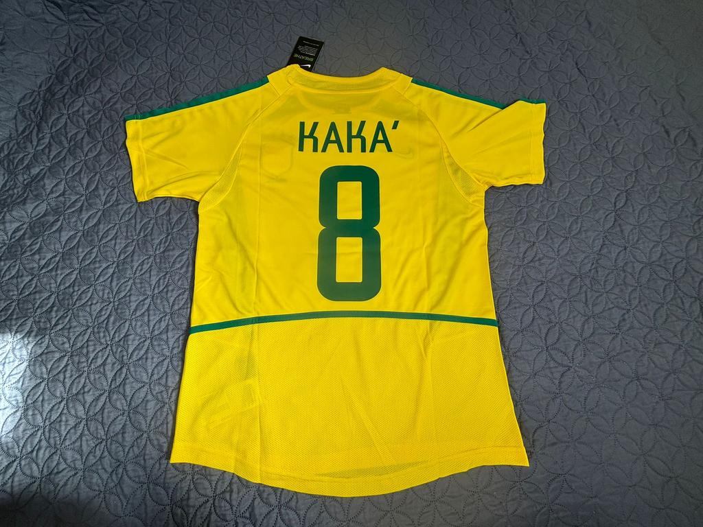Brazilië 2002 shirt Kaka maat S, Geel, Nieuw, Ophalen of Verzenden, Voetbal