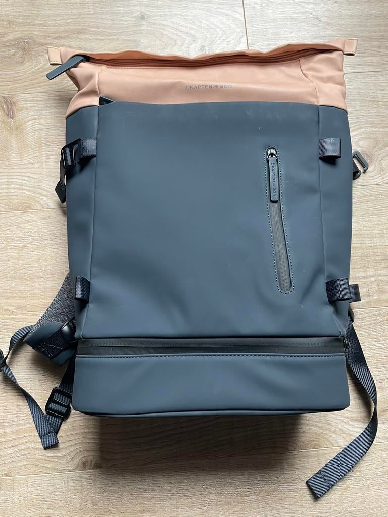 Kapten & Son Rugzak: Blauw & Roze met Laptopvak, Ophalen, Zo goed als nieuw, 25 tot 40 cm, Overige merken