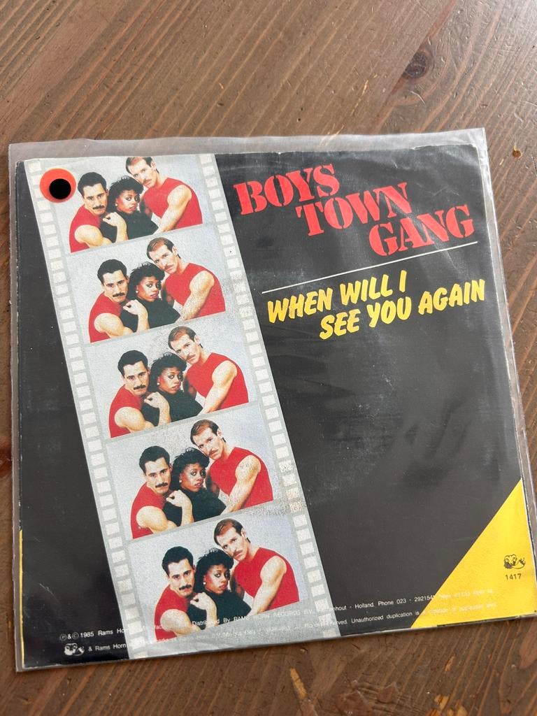 Boys Town Gang When Will I See You Again, 7 inch, Single, Ophalen of Verzenden, Zo goed als nieuw