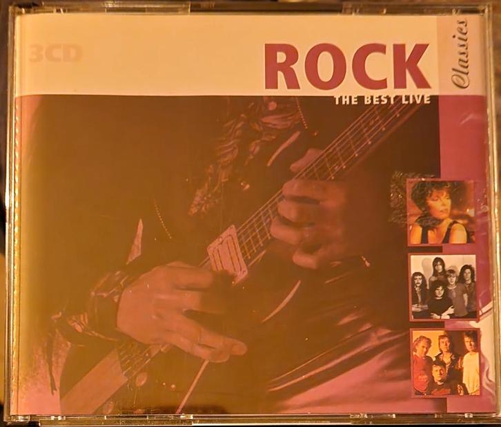 3CD The best live rock classics MOOI o.a. Golden Earring, Cd's en Dvd's, Cd's | Rock, Zo goed als nieuw, Progressive, Ophalen of Verzenden