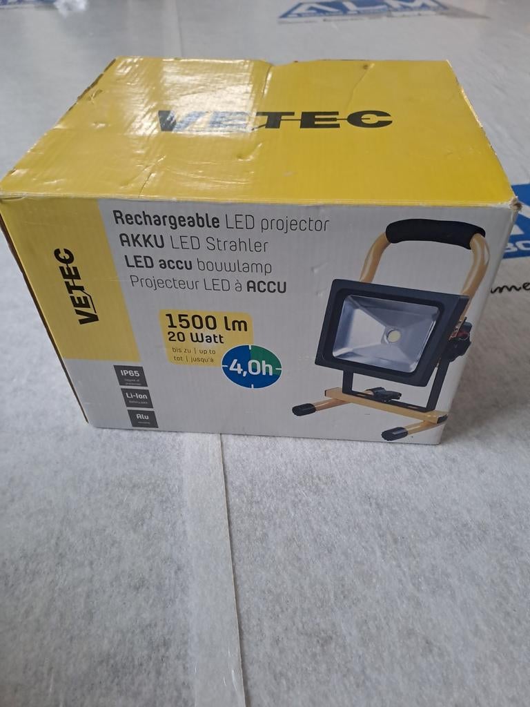 bouwlamp accu led, Doe-het-zelf en Verbouw, Bouwverlichting, Ophalen of Verzenden, Zo goed als nieuw, Minder dan 50 watt, Lamp