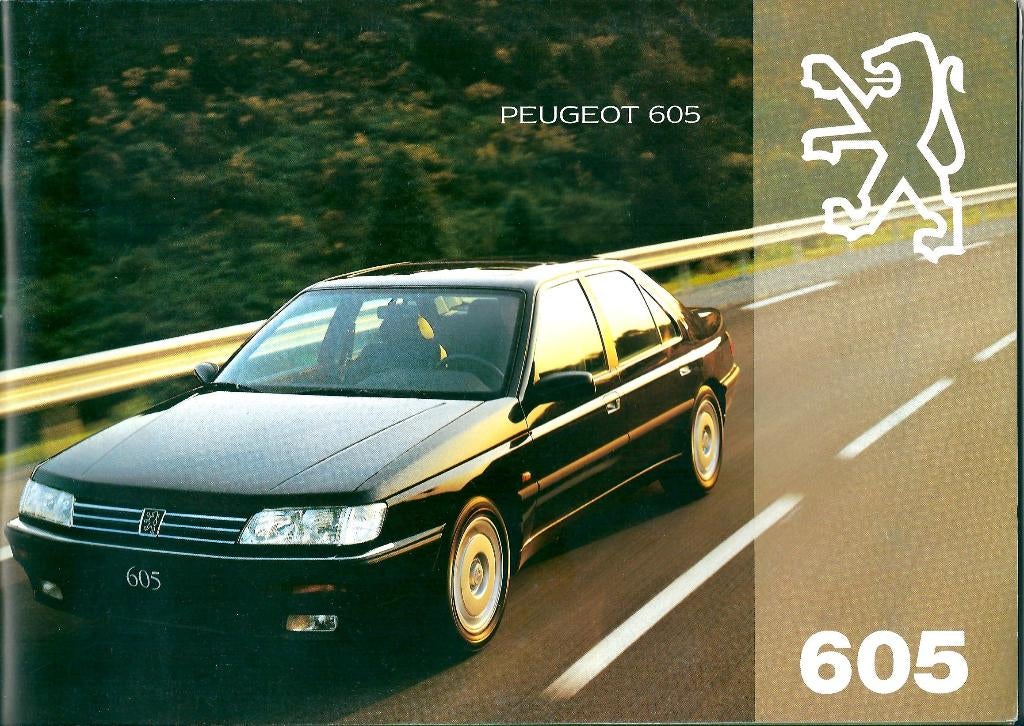 Brochure Peugeot 605 1994, Ophalen of Verzenden, Gelezen, Peugeot