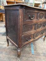 Antieke sleetse Franse ladekast kast commode, Ophalen