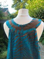 blauw turquoise jurk - katoen - M - nieuw - Zor, Maat 38/40 (M), Blauw, Nieuw, Ophalen of Verzenden