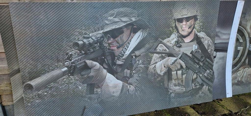 SIG Sauer wandplaten, Verzamelen, Ophalen, Zo goed als nieuw