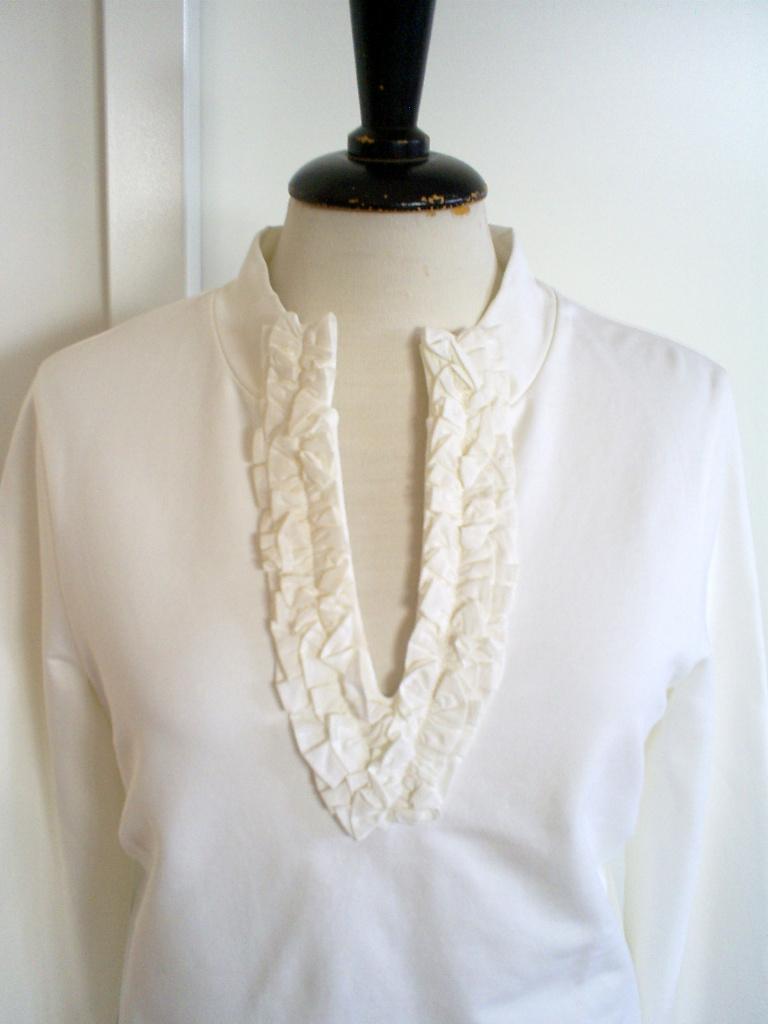 NIEUW __ prachtige PURDEY ruches top mt. 38, Kleding | Dames, Tops, Maat 38/40 (M), Verzenden, Wit, Nieuw
