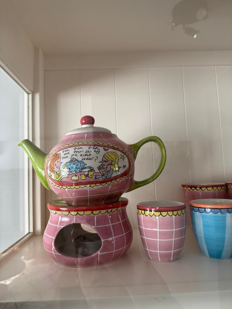 Blond Amsterdam Theepot Mokken Schaaltjes, Ophalen of Verzenden