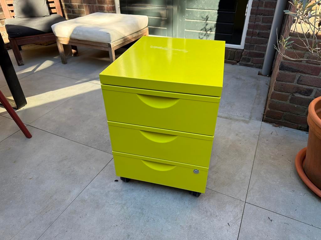 IKEA Erik ladeblok appeltjesgroen - 3 lades, Ophalen, Minder dan 50 cm, Gebruikt, 3 of 4 laden